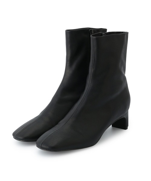 「ADAM ET ROPE'」 ショートブーツ 24.0cm クリーム レディース_画像5