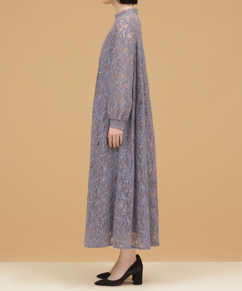 「kaene」 7分袖ワンピース FREE ネイビー レディース_画像8