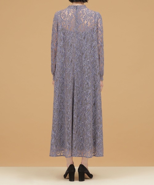 「kaene」 7分袖ワンピース FREE ネイビー レディース_画像9