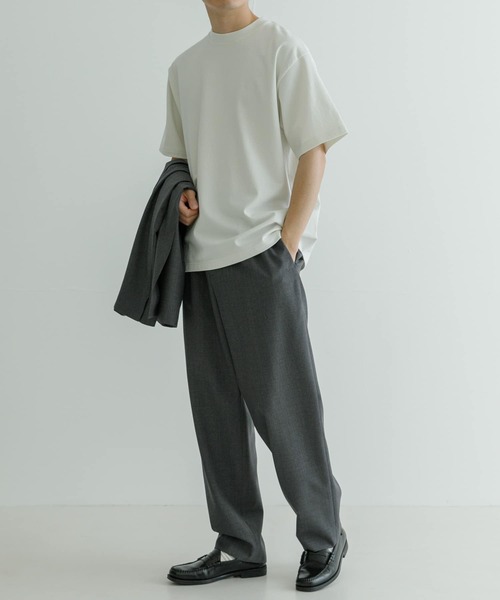 「ATON」 半袖Tシャツ 4 グリーン系その他 メンズ_画像6