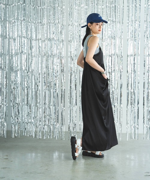 「bohmal」 キャミソールワンピース MEDIUM ブラック レディース_画像3