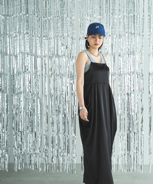 「bohmal」 キャミソールワンピース MEDIUM ブラック レディース_画像4