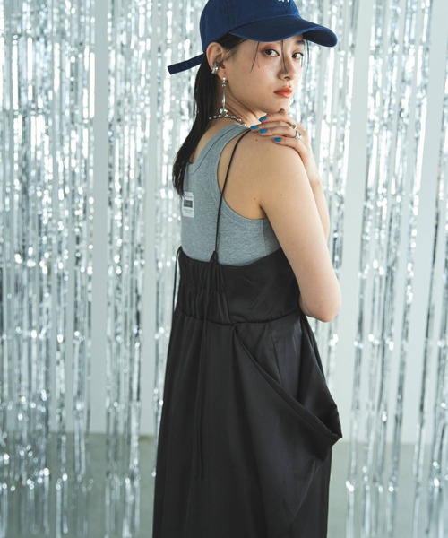 「bohmal」 キャミソールワンピース MEDIUM ブラック レディース_画像9