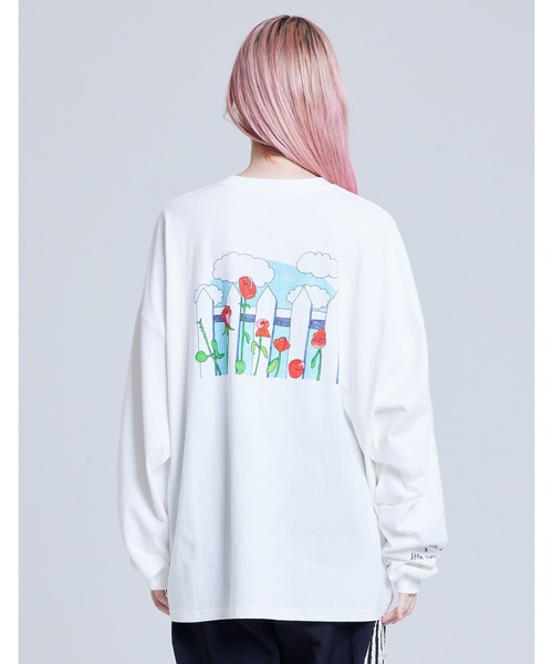 「Little sunny bite」 長袖カットソー SMALL ホワイト レディース_画像3