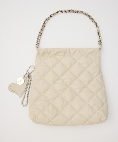 SLY（スライ） ショルダーバッグ バッグ QUILTING F/LEATHER CHAIN BAG