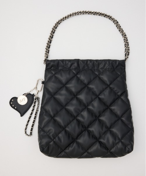 SLY  CHAIN RETRO POCHETTEslyチェーンバッグミニバッグ SLY（スライ） ショルダーバッグ バッグ QUILTING F/LEATHER CHAIN BAG