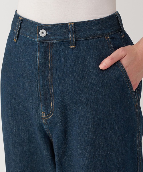 「無印良品」 デニムパンツ X-LARGE ブルー メンズ_画像5