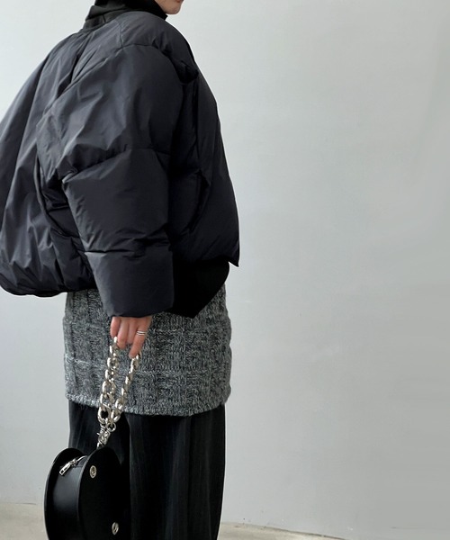 「chuclla」 ニットスカート FREE ライトグレー レディース_画像7