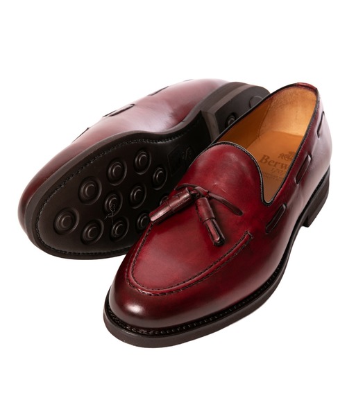 「Berwick1707」 ローファー 6.5 グリーン メンズの画像
