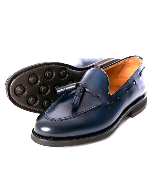 「Berwick1707」 ローファー 6.5 グリーン メンズの画像