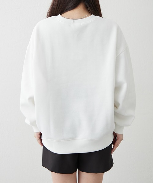 「continuer de NICE CLAUP」 スウェットカットソー FREE ネイビー レディース_画像4