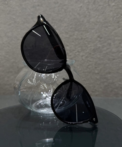 美品 Spec Espace ES-5256 サングラス ウェリントン ブラック Essence by CENE サングラス 「Essence CENE」スリムウェリントン