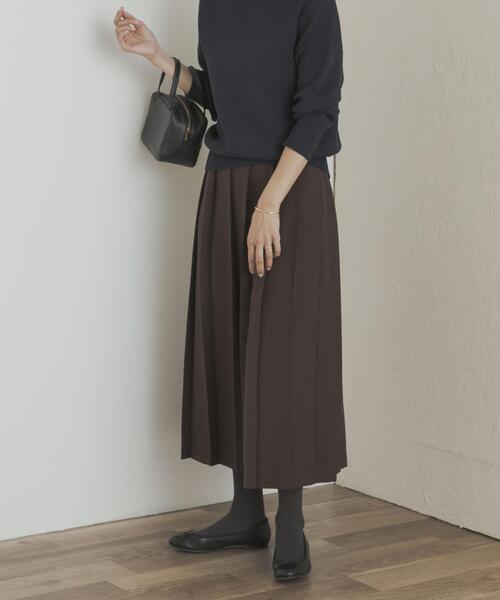 「URBAN RESEARCH DOORS」 プリーツスカート MEDIUM チャコールグレー レディース_画像7