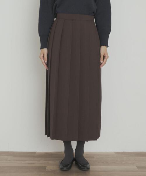 「URBAN RESEARCH DOORS」 プリーツスカート MEDIUM チャコールグレー レディース_画像9