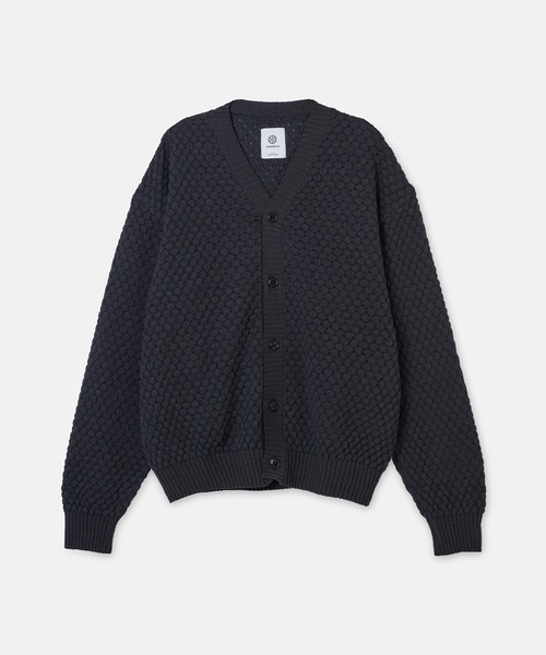 SEAGREEN（シーグリーン） カーディガン PAPER WAFFLE CARDIGAN メンズ 