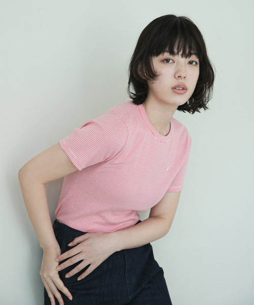 「PETIT BATEAU」 半袖Tシャツ MEDIUM ブルー系その他 レディース_画像2