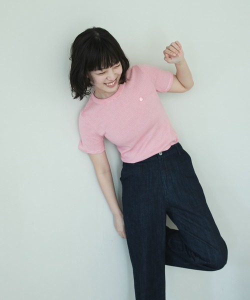 「PETIT BATEAU」 半袖Tシャツ MEDIUM ブルー系その他 レディース_画像6