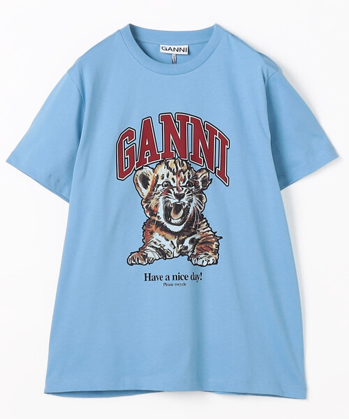 GANNI（ガニー） tシャツ Basic Jersey Tiger Relaxed T-shirt / T4007