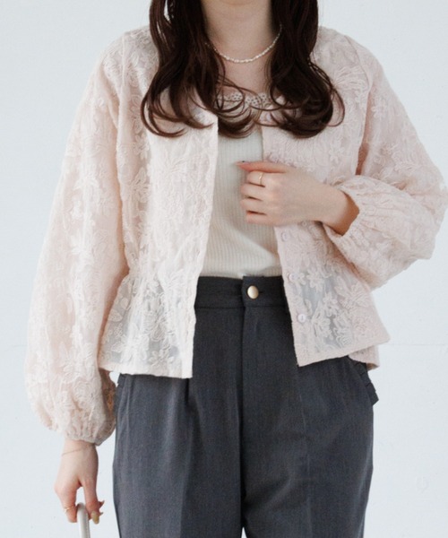 flower ブラウス シャツ ブロッサムシアートップ レディース