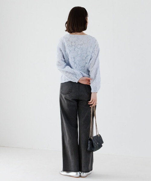 paloma wool シアートップス　フラワー Paloma wool Knit Flower Dress by Paloma Wool - Pickle