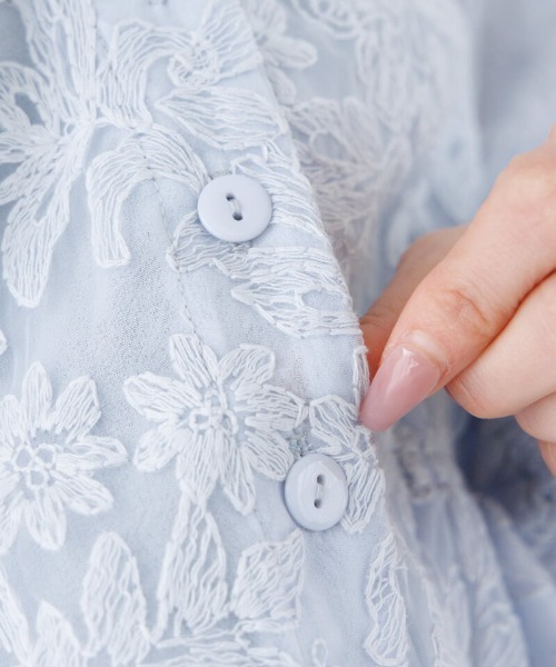 Gypsohila ジプソフィア スウィートパターン ブラウス 花 刺繍 レース Sawa a la mode（サワアラモード） ブラウス レディース トップス