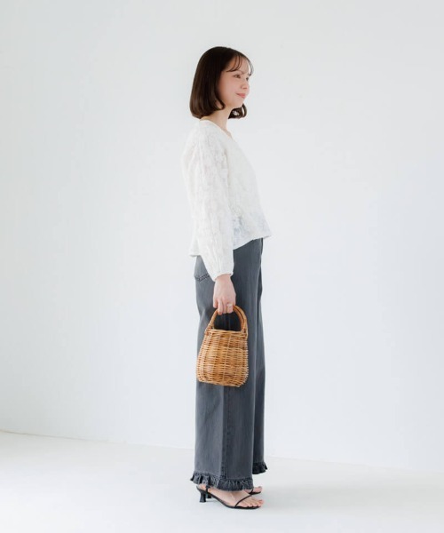 flower ブラウス シャツ ブロッサムシアートップ レディース