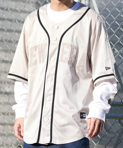 NEW ERA（ニューエラ） シャツ 半袖 半袖 ベースボールシャツ メンズ