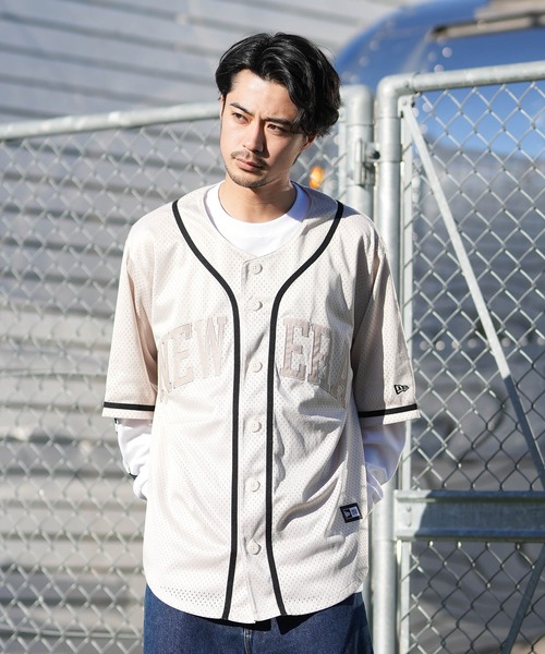 NEW ERA（ニューエラ） シャツ 半袖 半袖 ベースボールシャツ メンズ