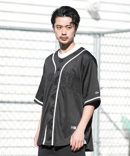 NEW ERA（ニューエラ） シャツ 半袖 半袖 ベースボールシャツ メンズ