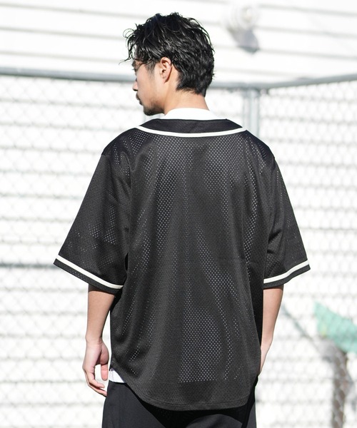 NEW ERA（ニューエラ） シャツ 半袖 半袖 ベースボールシャツ メンズ