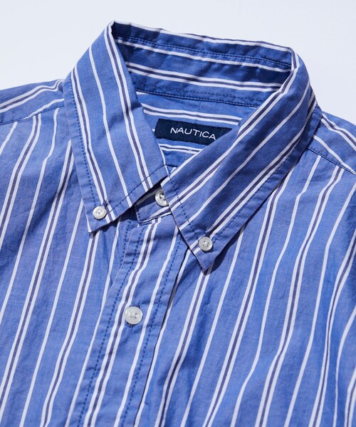 「NAUTICA」 長袖シャツ X-LARGE ブルー メンズ_画像3