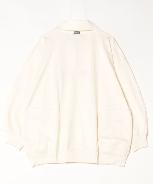 アメリカーナ パーカー ホワイト AMERICANA/アメリカーナ】 WIDE FULLZIP HOODIE（パーカー）｜L