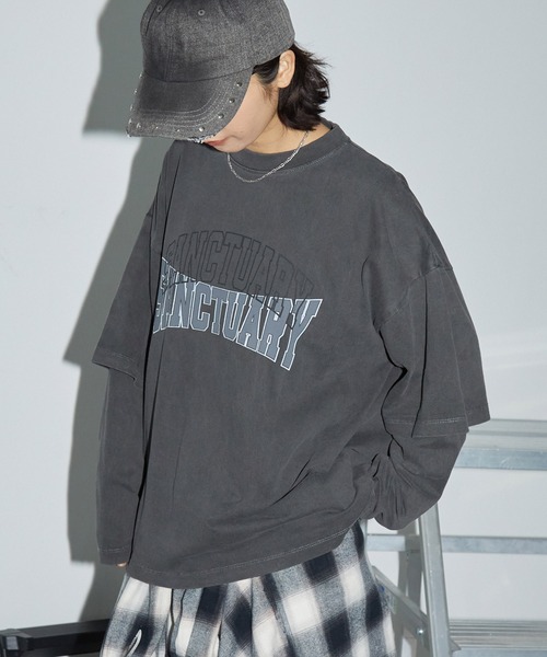 「Anchor Smith」 長袖カットソー M グレー レディース_画像4