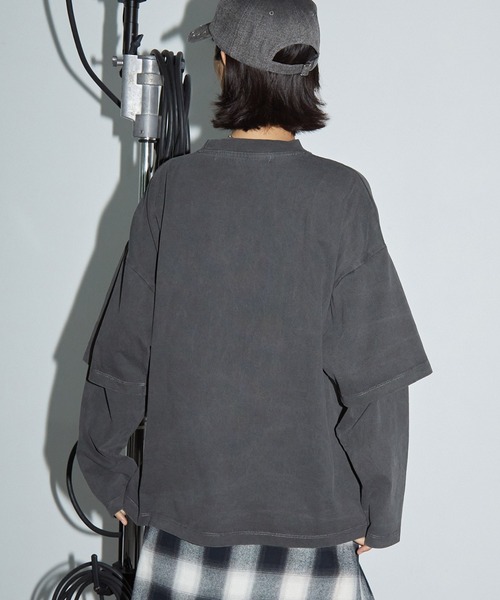 「Anchor Smith」 長袖カットソー M グレー レディース_画像6