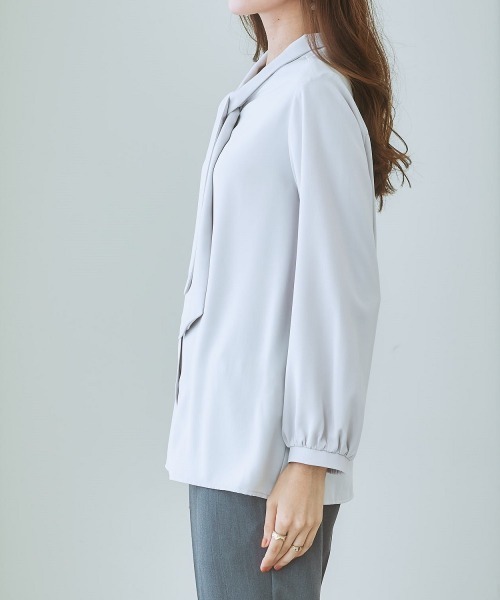 「7days Life Styling」 長袖ブラウス M ネイビー レディース_画像7
