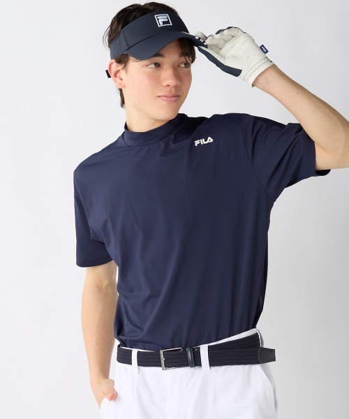 FILA GOLF tシャツ 速乾 「FILA GOLF:フィラゴルフ」半袖モックネック