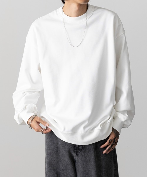 「MAISON CLUB」 長袖Tシャツ M グレー メンズ_画像2