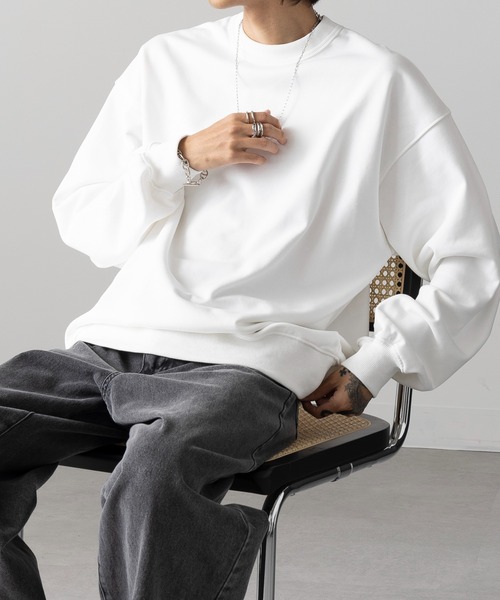 「MAISON CLUB」 長袖Tシャツ M グレー メンズ_画像3