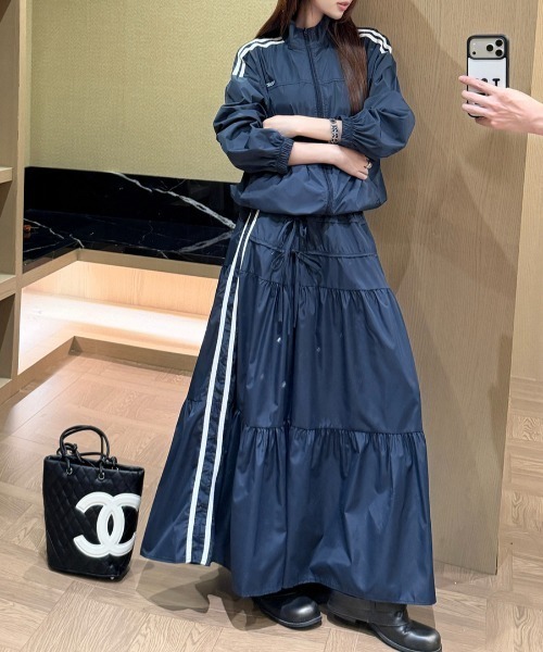 FAVORITO セットアップ ジップスジャケットロングスカートセットアップ