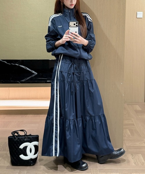 FAVORITO セットアップ ジップスジャケットロングスカートセットアップ