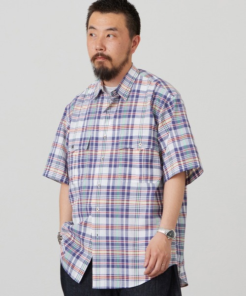 Lee（リー） シャツ 半袖 ハーフスリーブサファリシャツ ライト