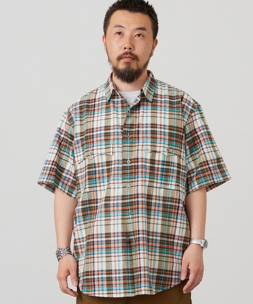 Lee（リー） シャツ 半袖 ハーフスリーブサファリシャツ ライト