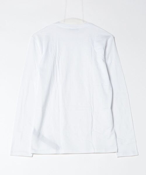 「EMPORIO ARMANI」 長袖Tシャツ MEDIUM ホワイト メンズ_画像2