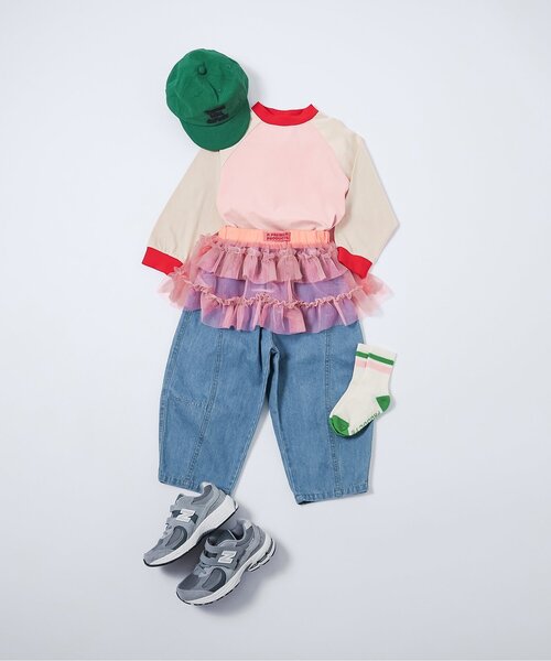 「p.premier」 「KIDS」フリルスカート 110 ピンク キッズ_画像8