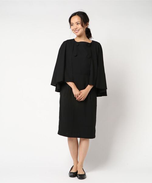 高級感 3way ケープ風ノースリーブワンピース フォーマルスーツ 正規品 Www Muslimaidusa Org