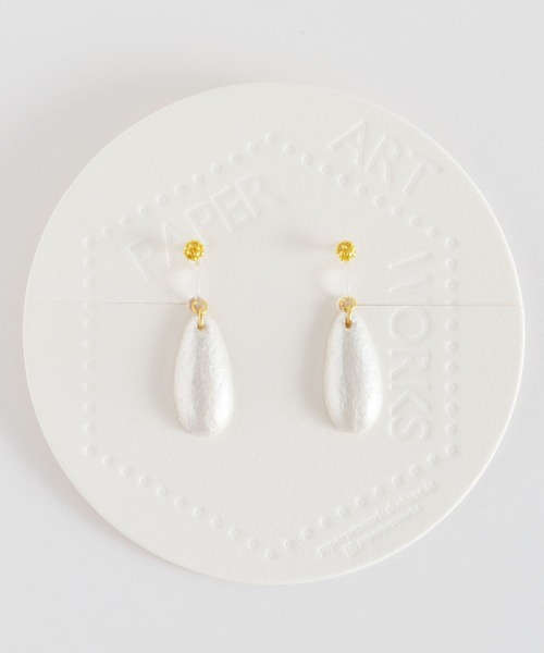 イヤリング 「PAPER ART WORKS」drop pearl レディース | TONE | 02
