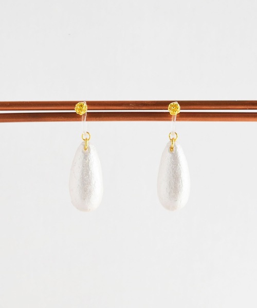 イヤリング 「PAPER ART WORKS」drop pearl レディース | TONE | 03
