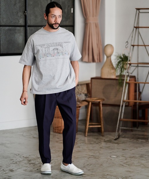 CAMBIO（カンビオ） スラックス mp8861-テーパードライン裾シングル