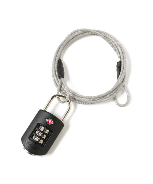 旅行 pacsafe Prosafe 1000 combination lock with steel cable