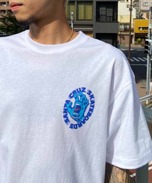 SANTA CRUZ ロゴ Tシャツ 青　サンタクルーズ SANTA CRUZ tシャツ Tシャツ メンズ 「ムラサキスポーツ別注
